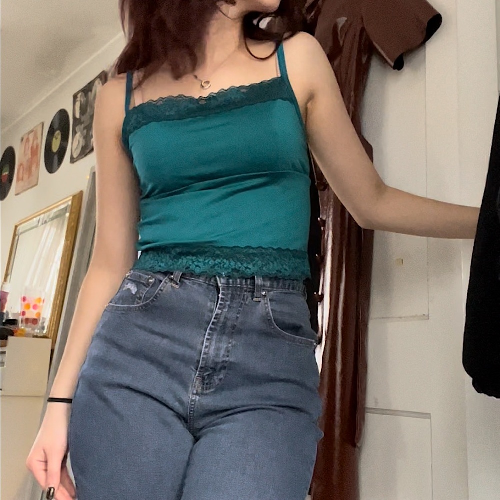 Soft Handmade Aqua Tank Top